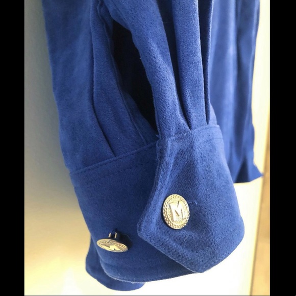 BOB MACKIE royal blue suede peacock jacket - Picture 5 of 5